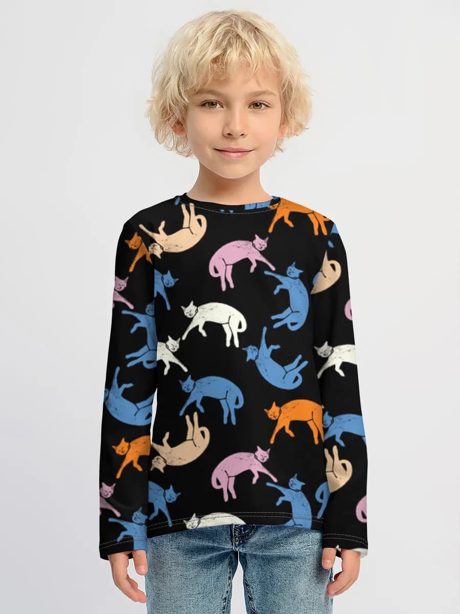 T-shirt manches longues coton garçon