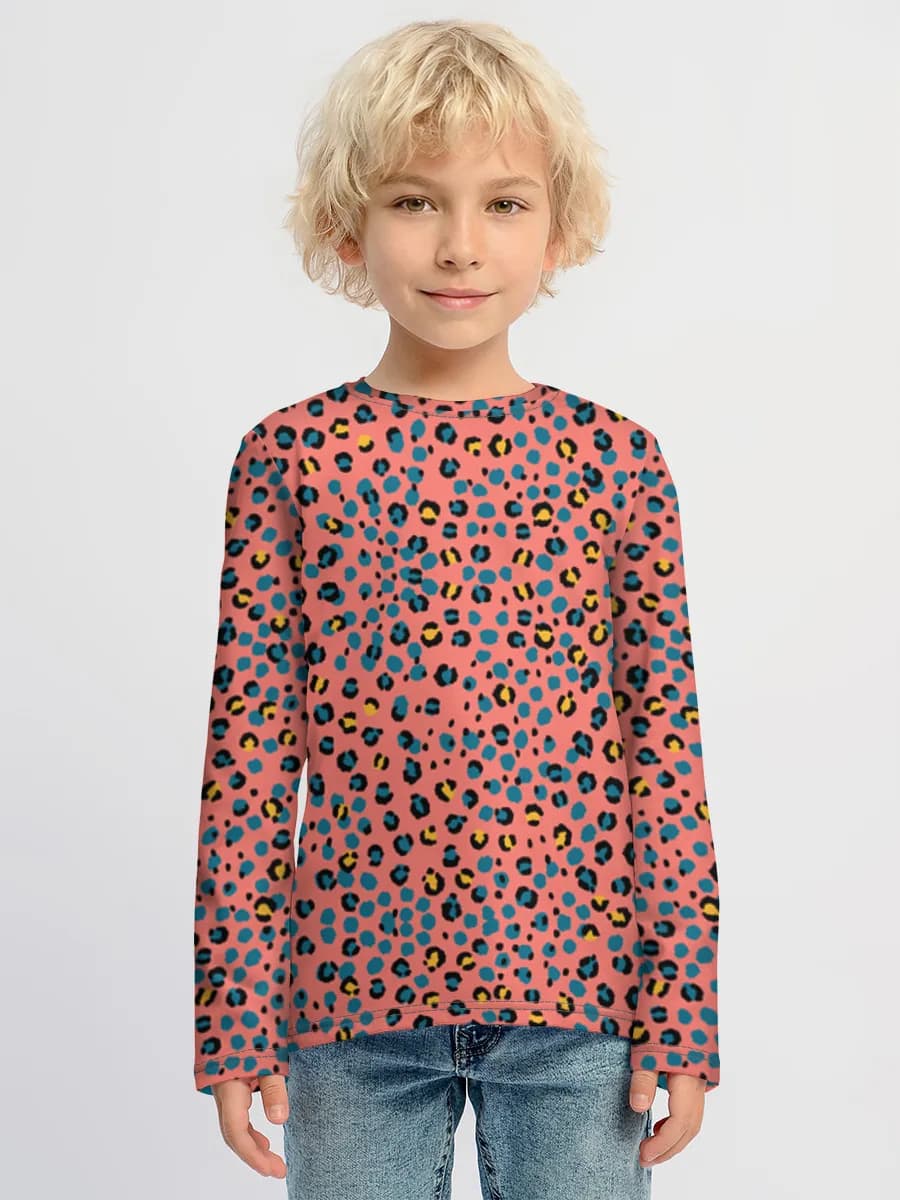 Baumwoll-Langarmshirt Jungen