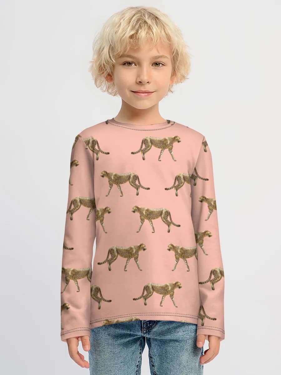 Boys' cotton long sleeve shirt