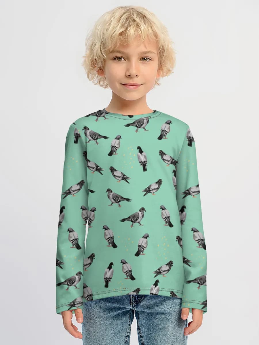 Boys' cotton long sleeve shirt