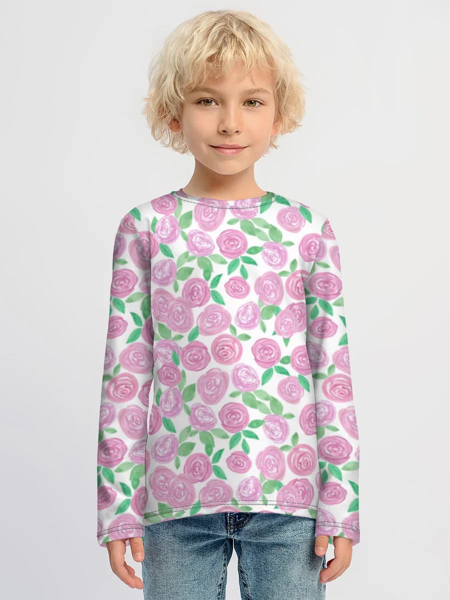 Boys' cotton long sleeve shirt