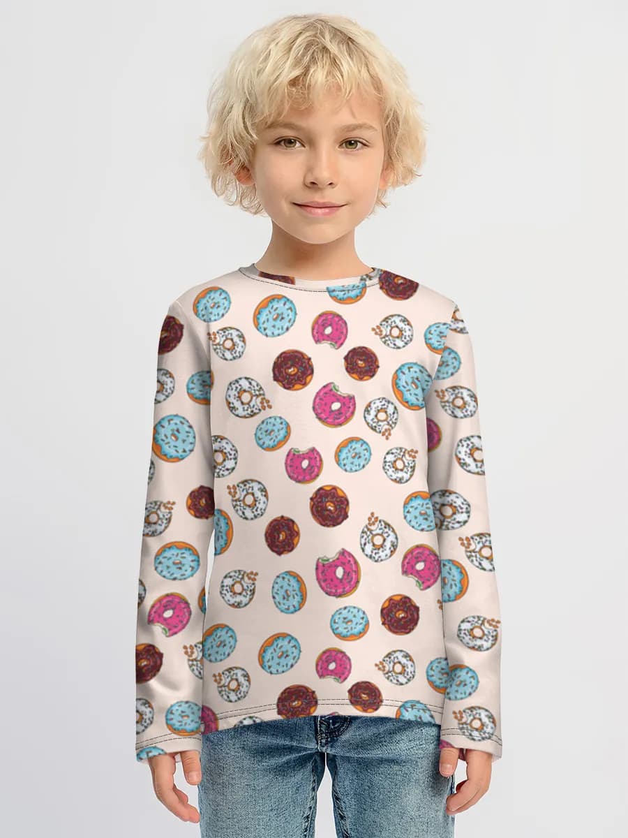 Boys' cotton long sleeve shirt