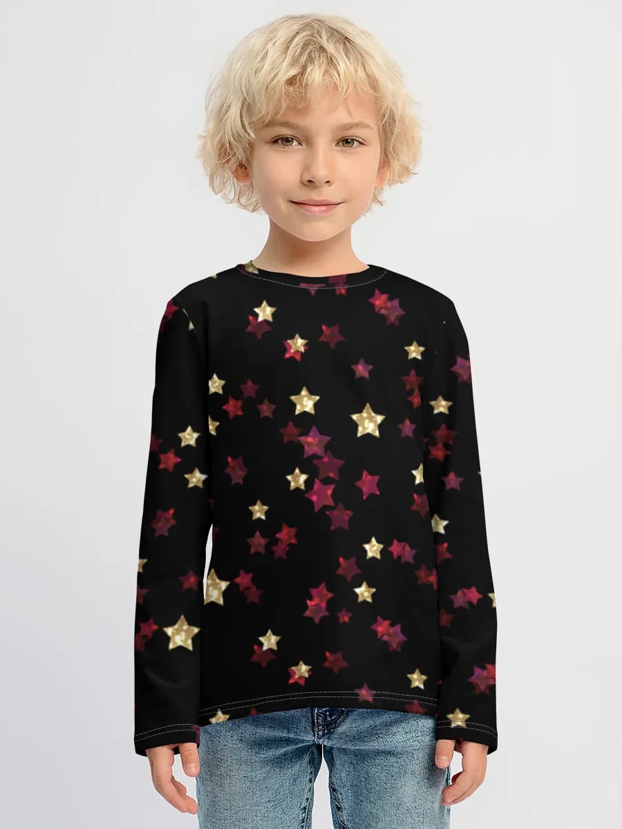 Baumwoll-Langarmshirt Jungen