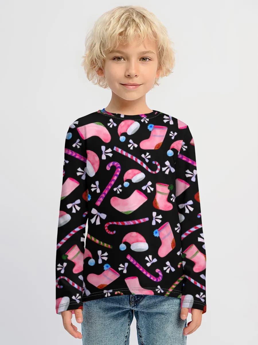 Boys' cotton long sleeve shirt