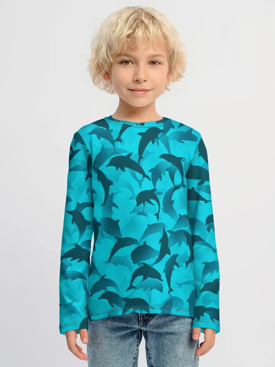 Camiseta Manga Larga de Algodón Niño