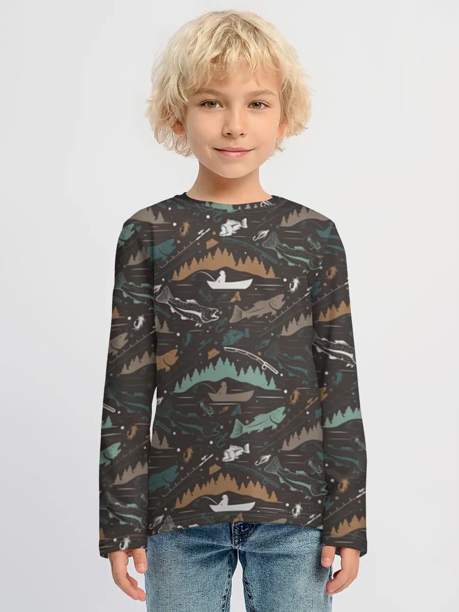 Camiseta Manga Larga de Algodón Niño