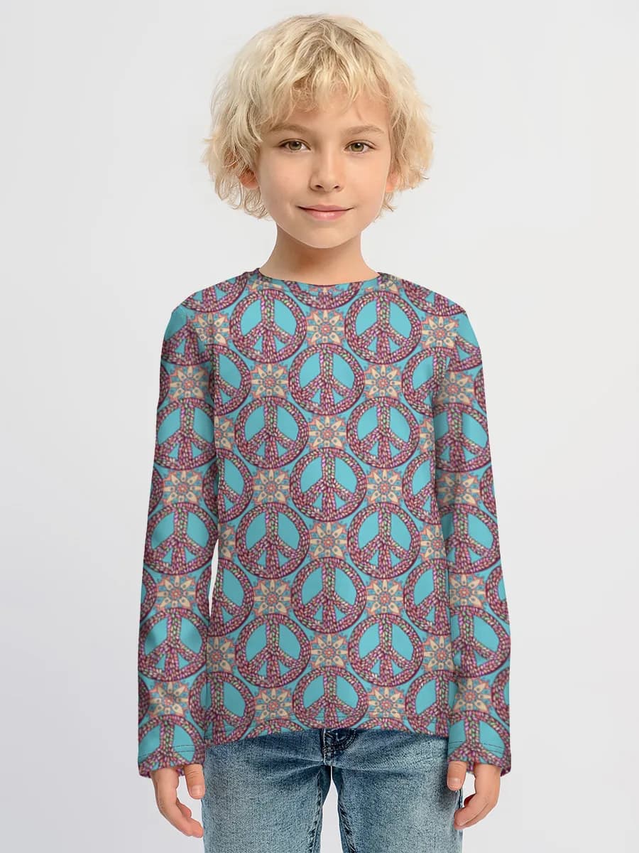 Boys' cotton long sleeve shirt