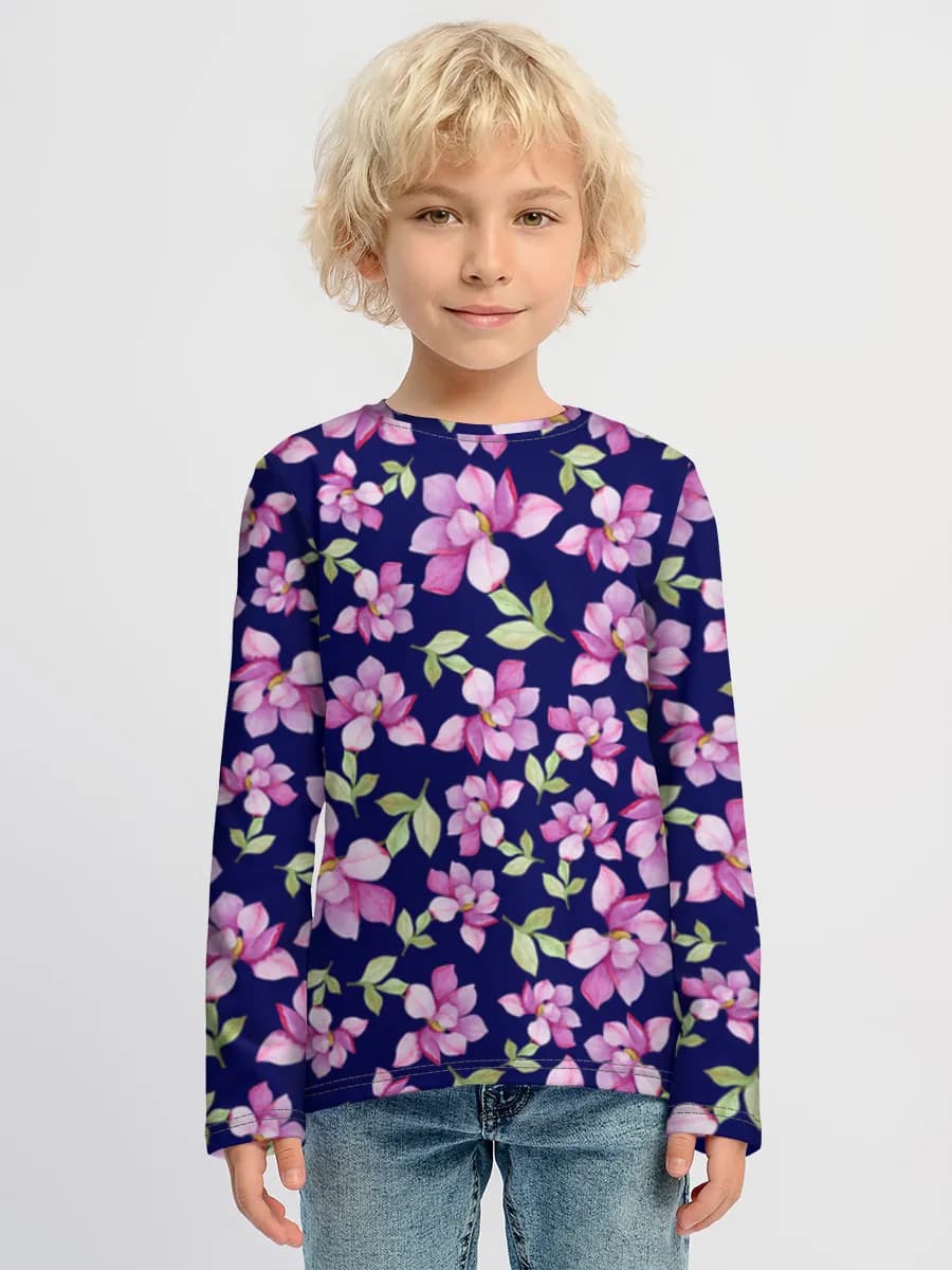 Boys' cotton long sleeve shirt
