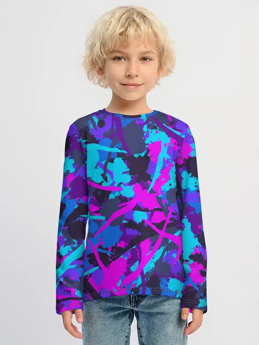 Camiseta Manga Larga de Algodón Niño