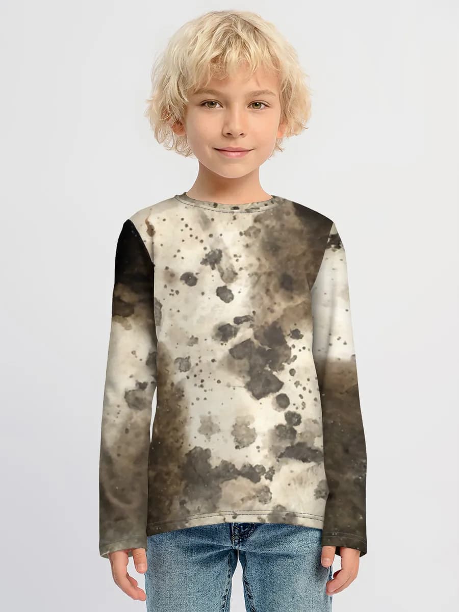 Baumwoll-Langarmshirt Jungen