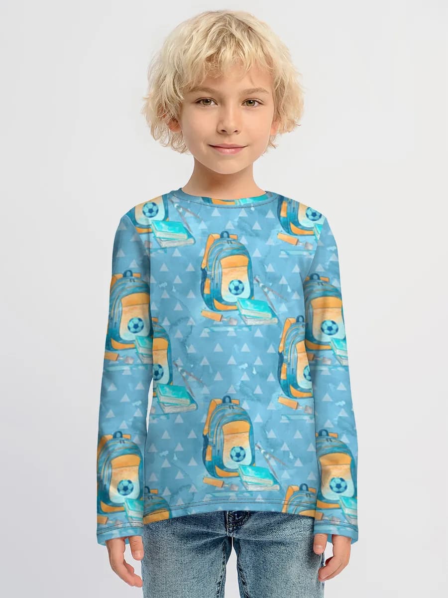 Boys' cotton long sleeve shirt