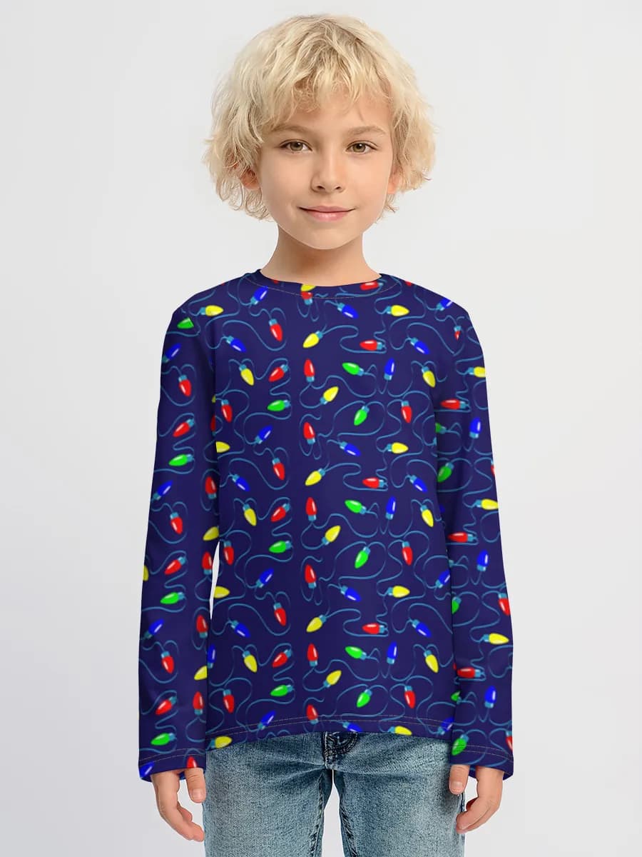 Boys' cotton long sleeve shirt
