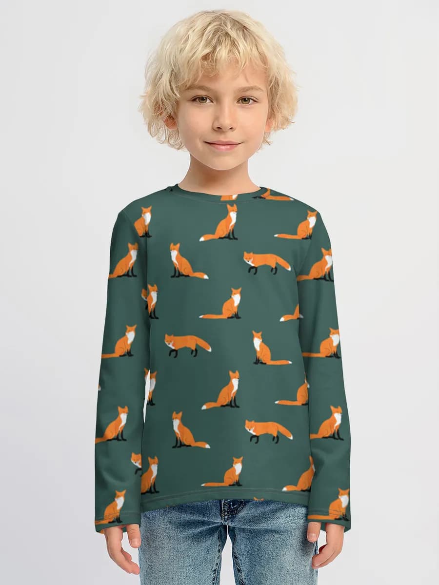 Camiseta Manga Larga de Algodón Niño