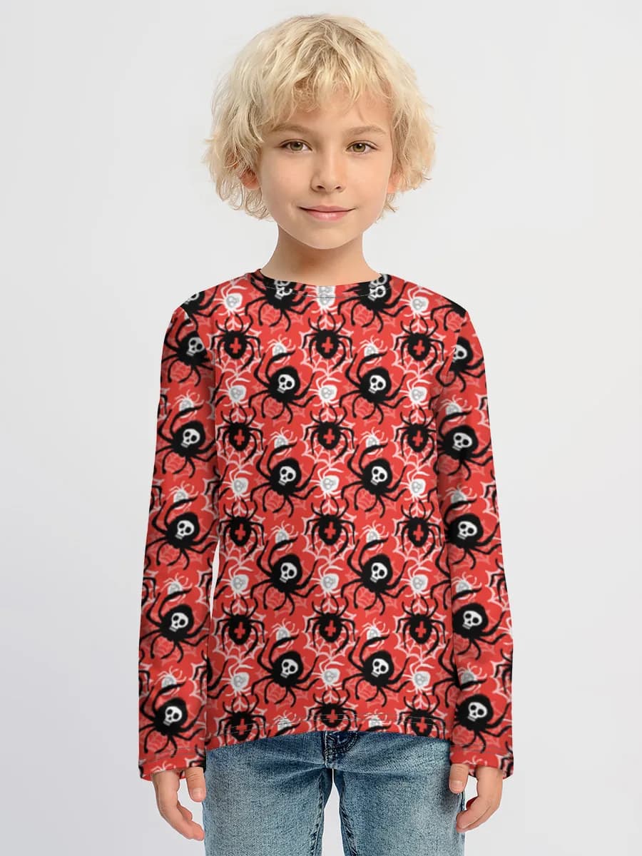 Baumwoll-Langarmshirt Jungen