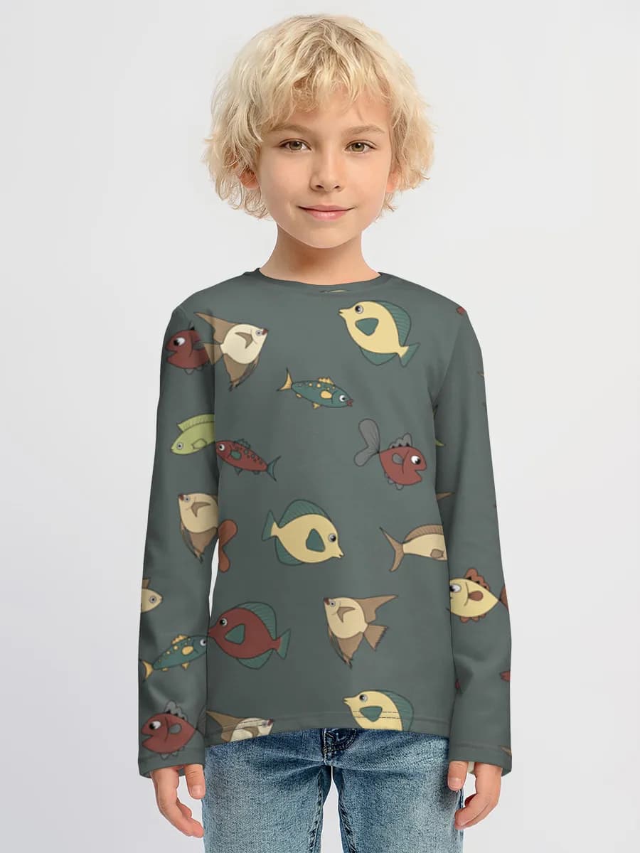 T-shirt manches longues coton garçon
