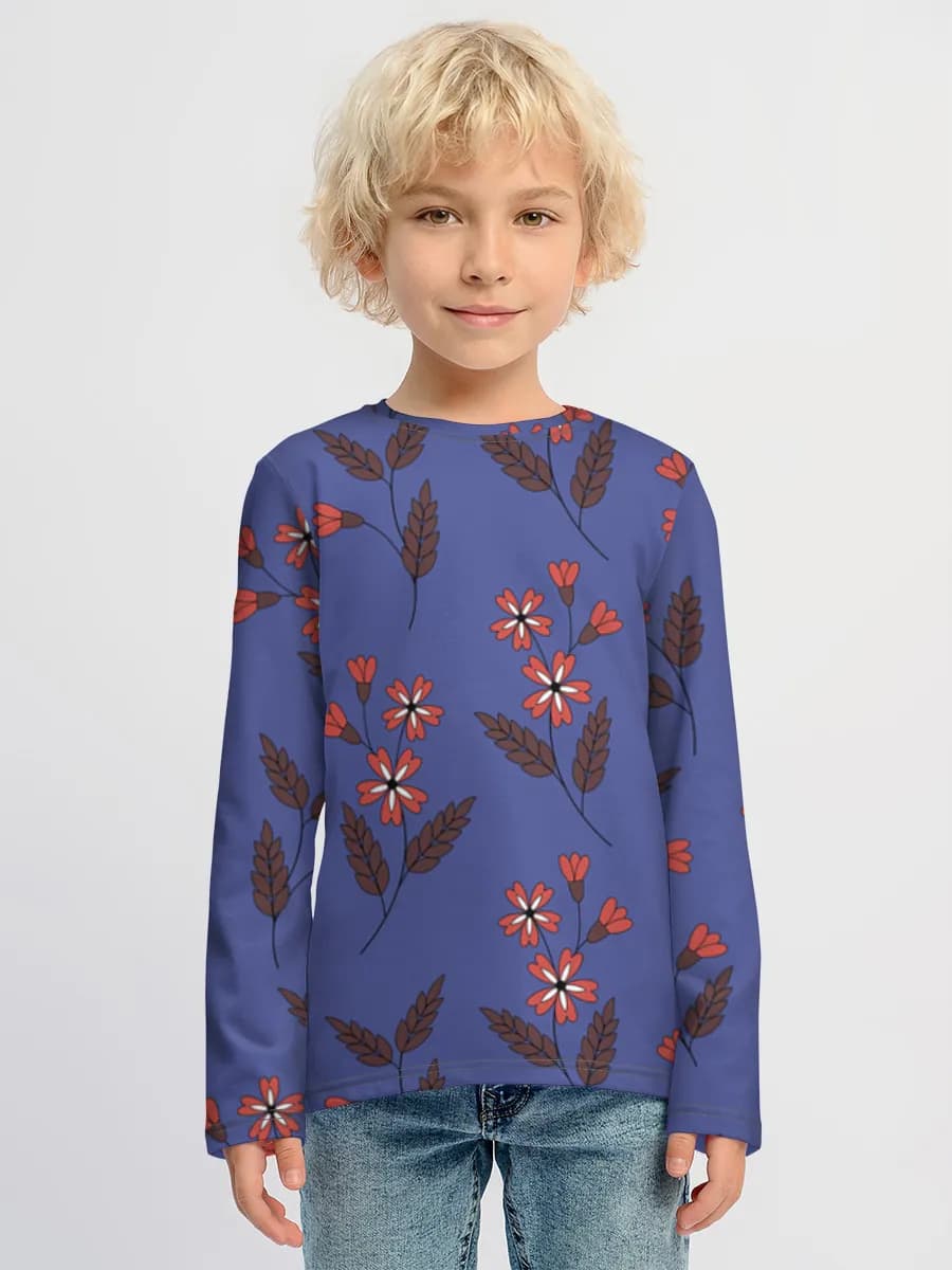 Camiseta Manga Larga de Algodón Niño