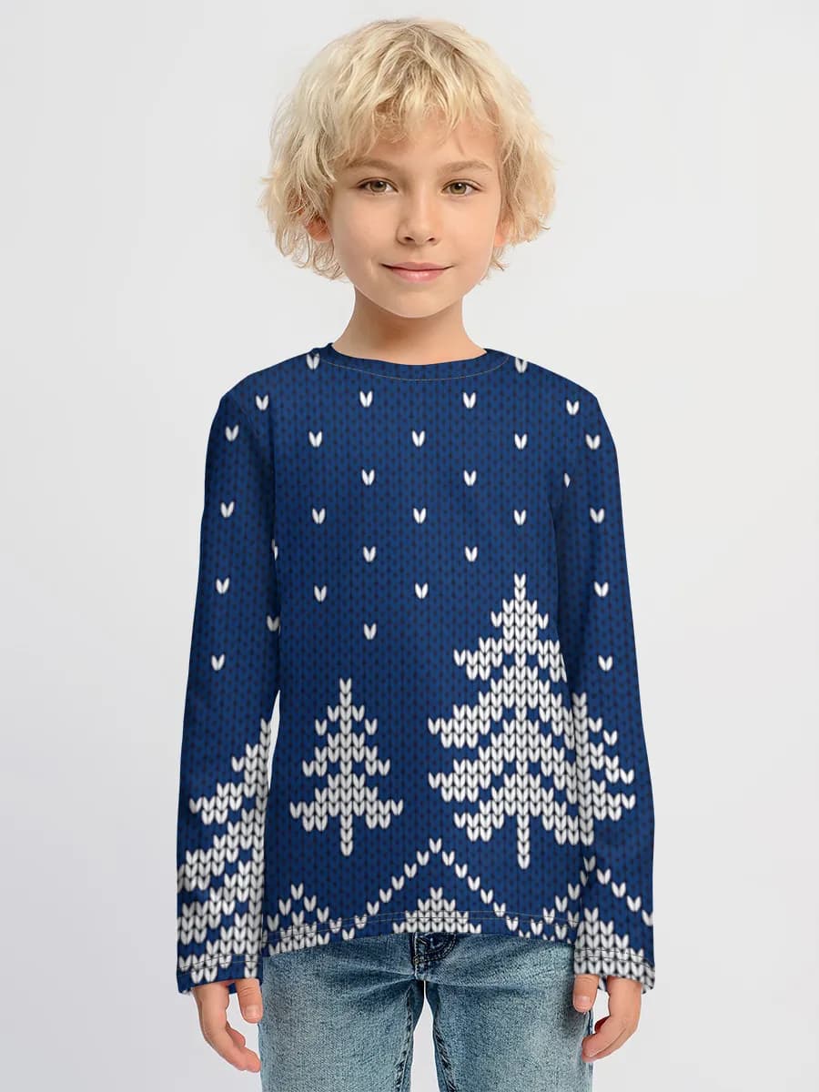 Boys' cotton long sleeve shirt