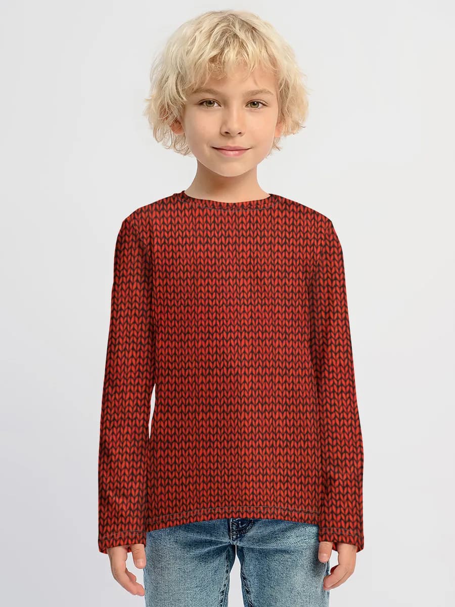 Boys' cotton long sleeve shirt