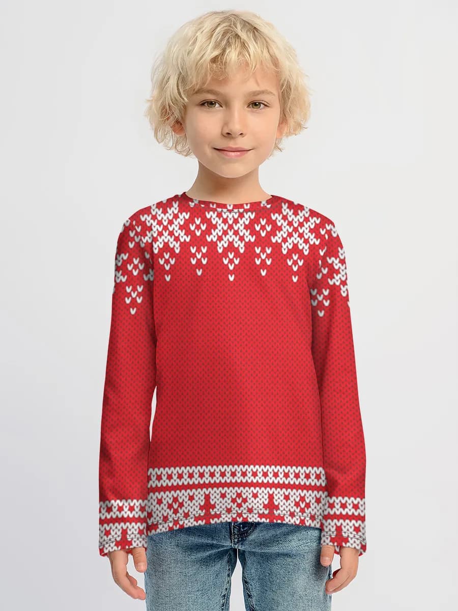 Boys' cotton long sleeve shirt