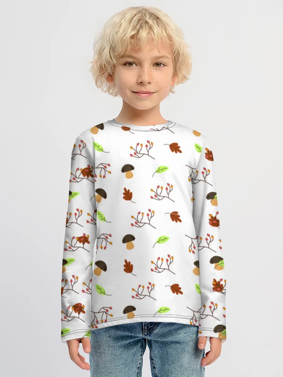 Camiseta Manga Larga de Algodón Niño