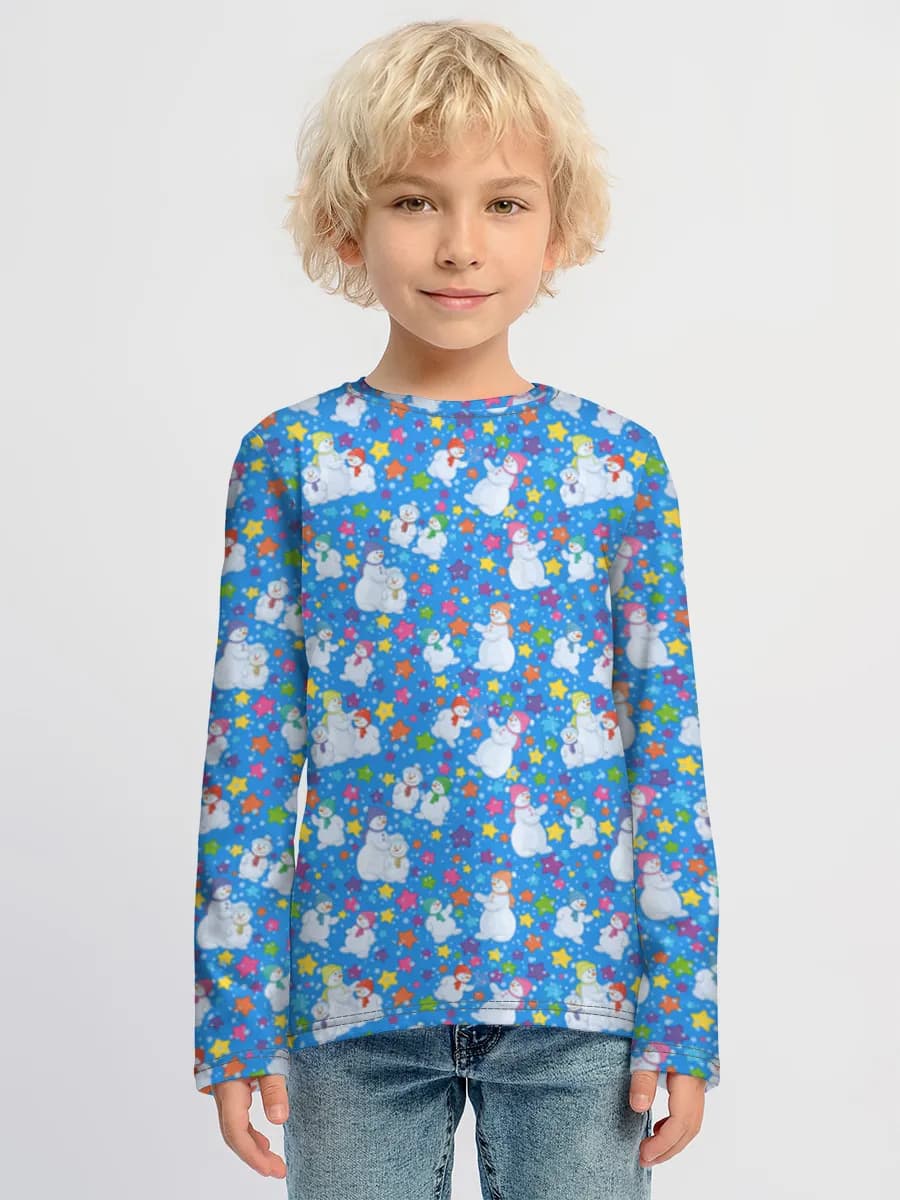 Boys' cotton long sleeve shirt