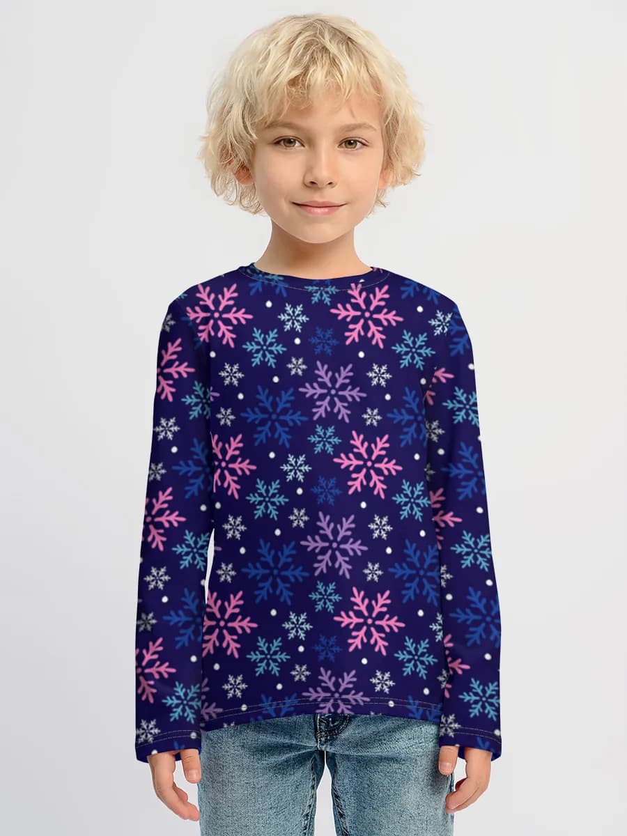 Baumwoll-Langarmshirt Jungen