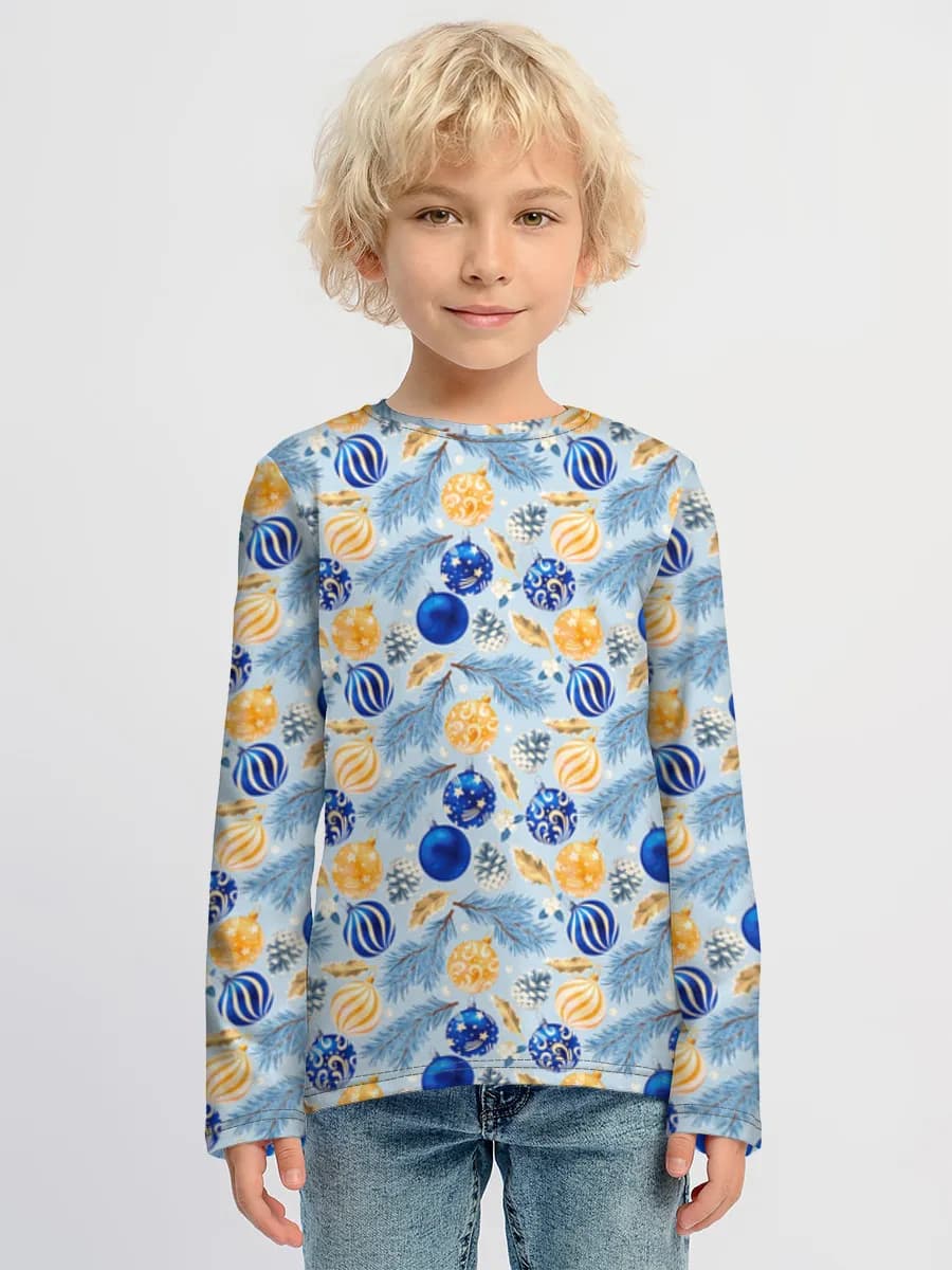 Boys' cotton long sleeve shirt