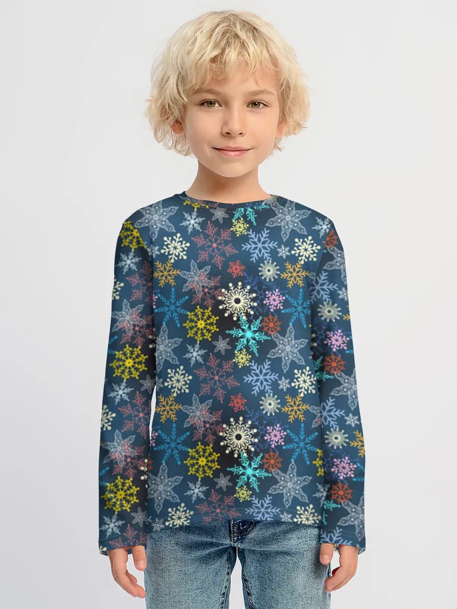 Boys' cotton long sleeve shirt