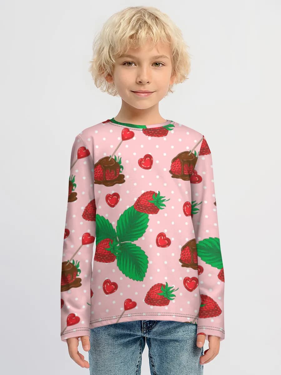 Boys' cotton long sleeve shirt