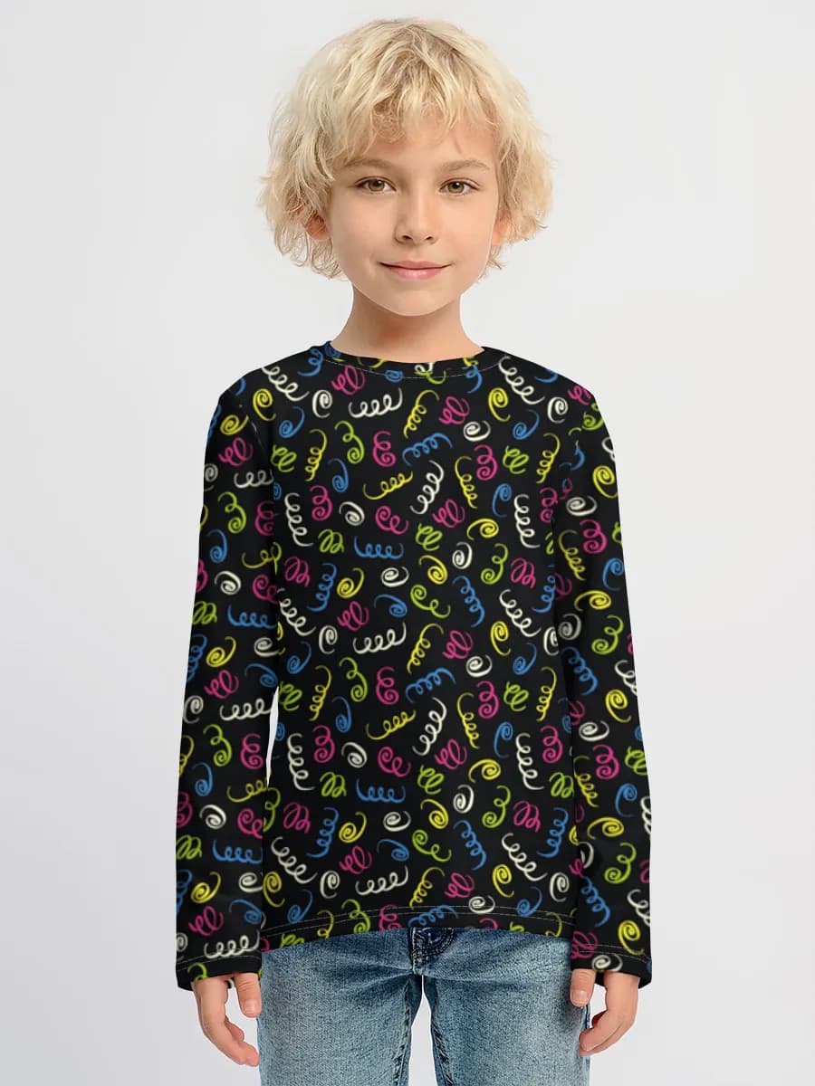 Boys' cotton long sleeve shirt