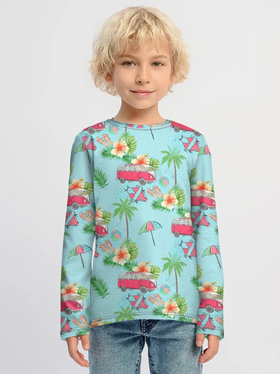 Camiseta Manga Larga de Algodón Niño