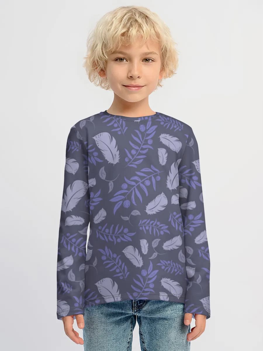 Baumwoll-Langarmshirt Jungen