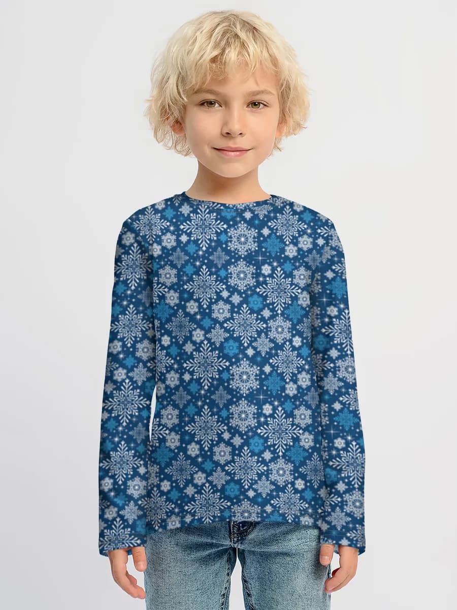 Baumwoll-Langarmshirt Jungen