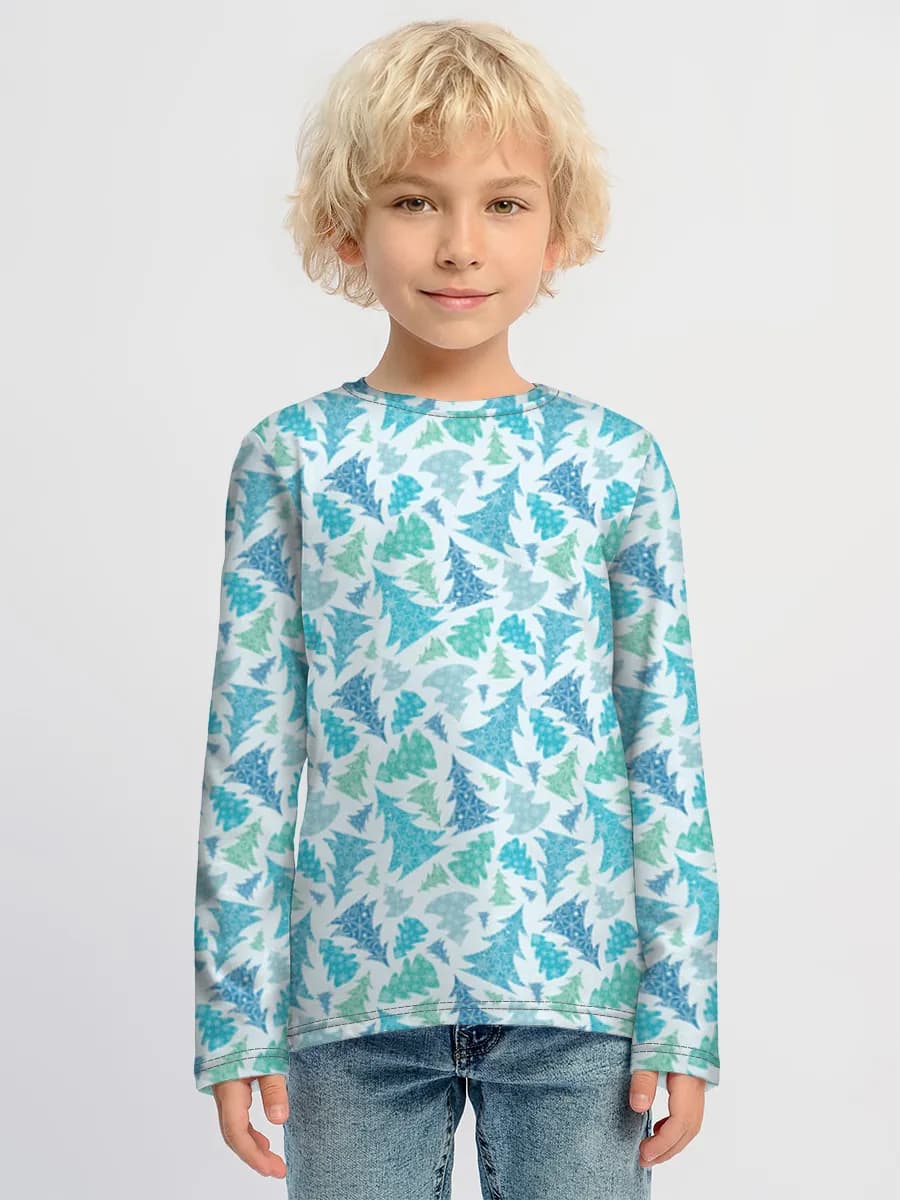 Boys' cotton long sleeve shirt