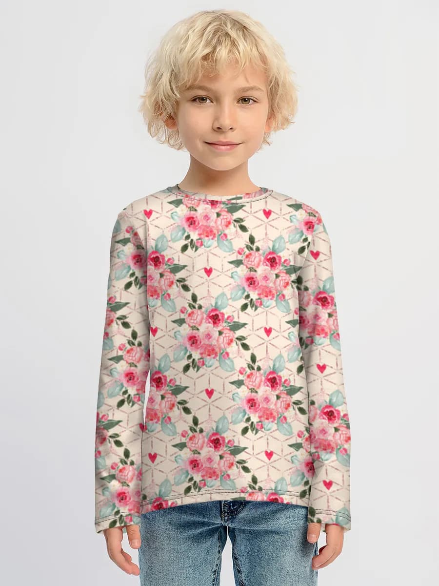 Boys' cotton long sleeve shirt