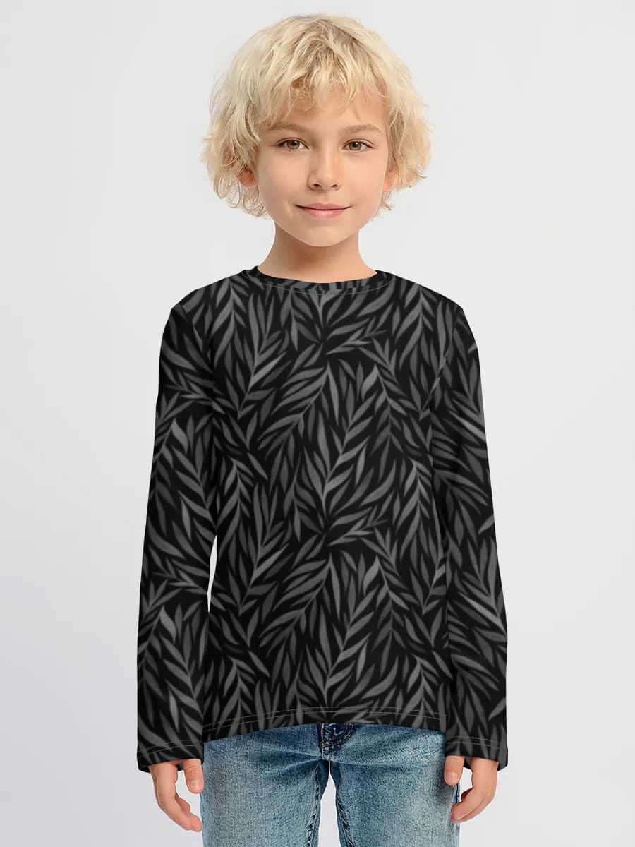 Boys' cotton long sleeve shirt