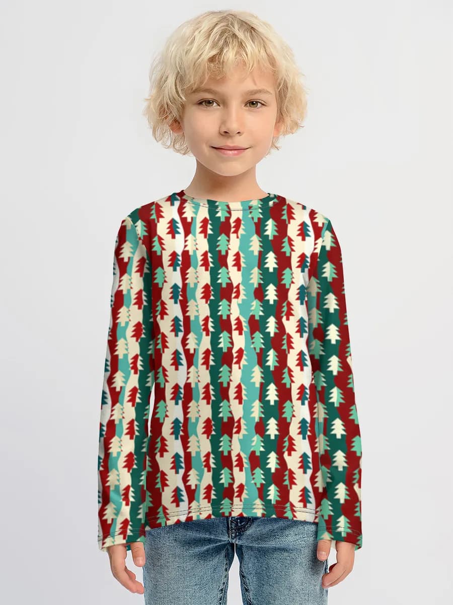 Camiseta Manga Larga de Algodón Niño