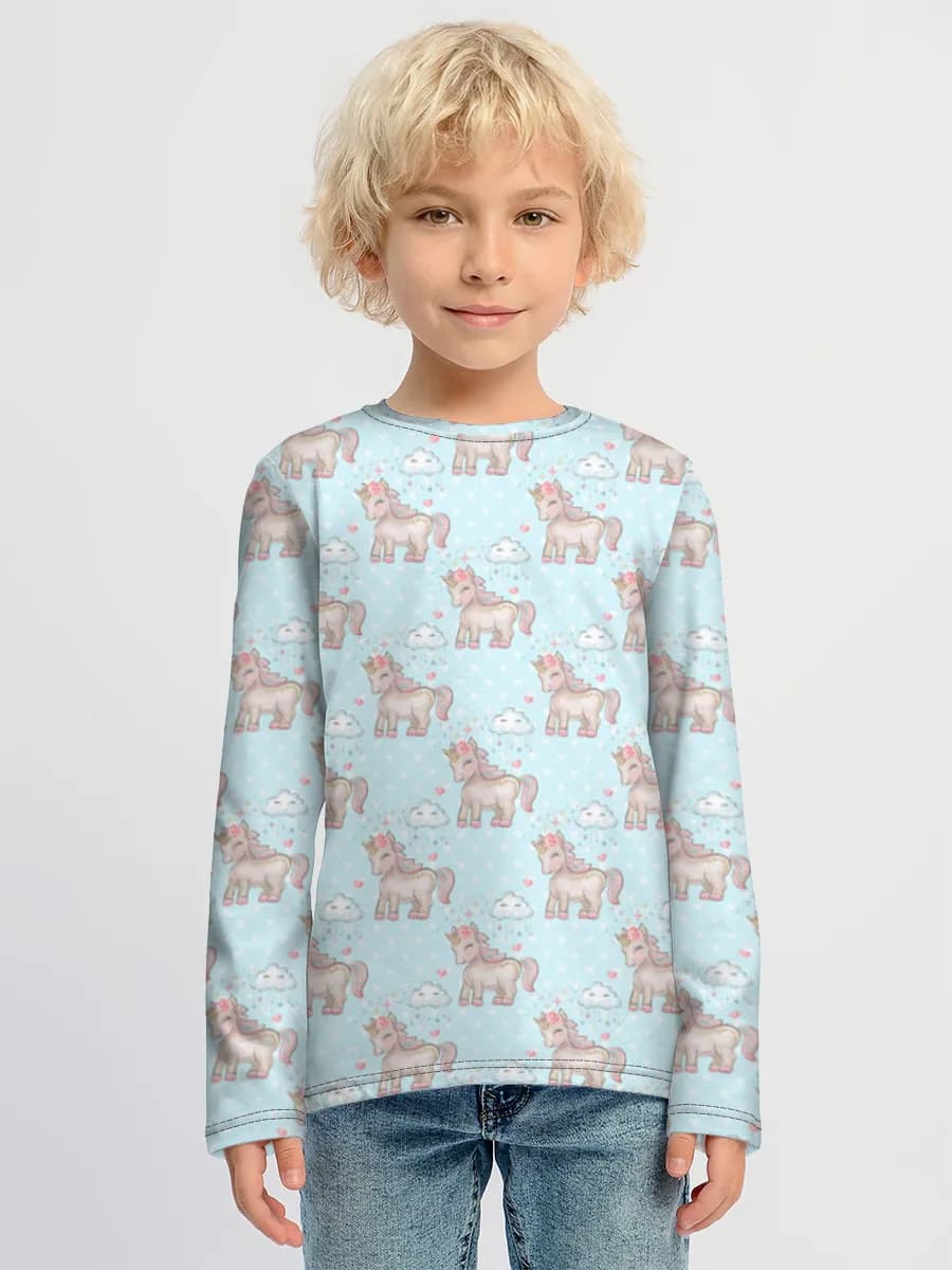Camiseta Manga Larga de Algodón Niño