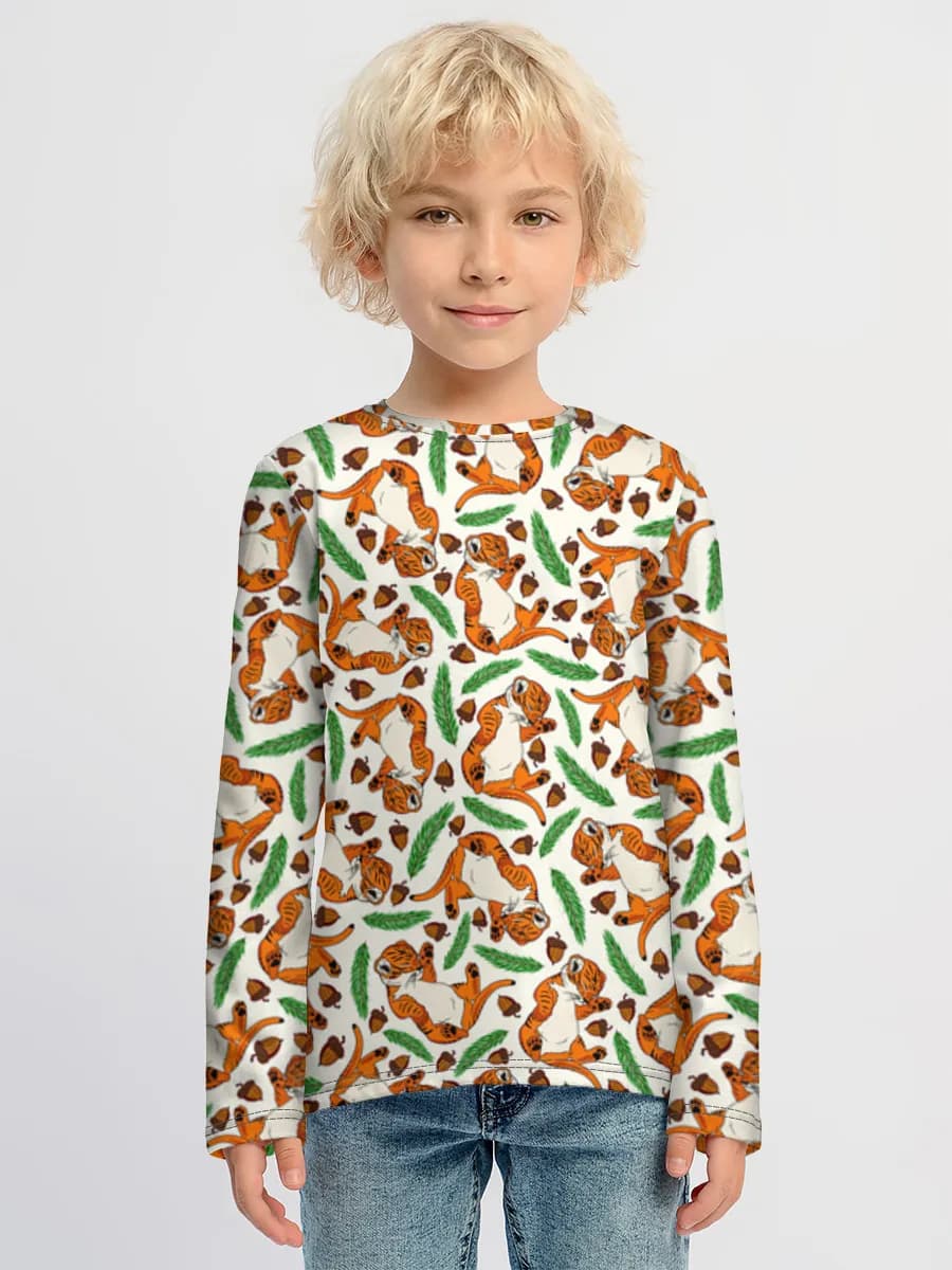 Boys' cotton long sleeve shirt