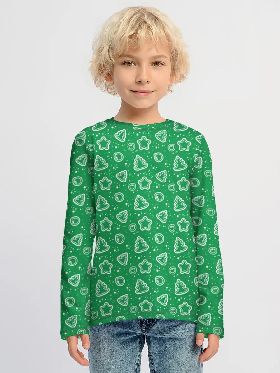Boys' cotton long sleeve shirt