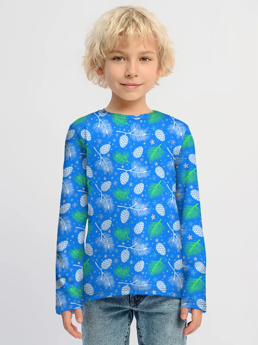 Boys' cotton long sleeve shirt