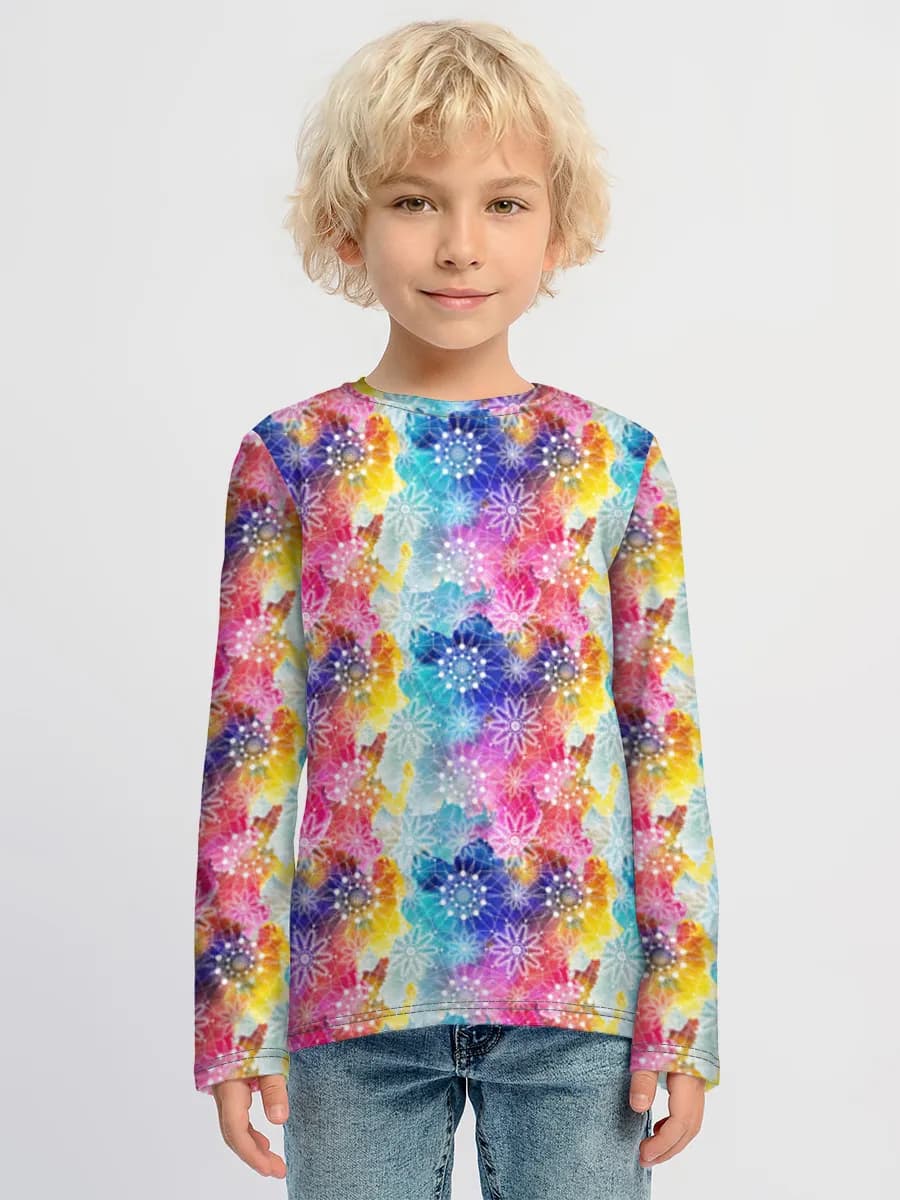 Boys' cotton long sleeve shirt