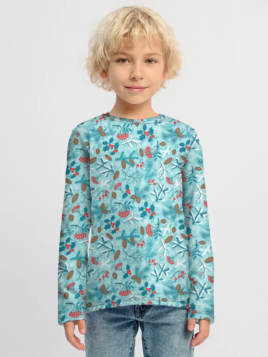 Boys' cotton long sleeve shirt