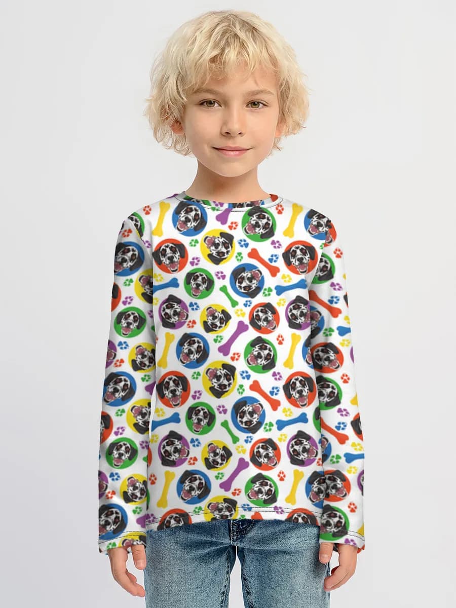 Baumwoll-Langarmshirt Jungen
