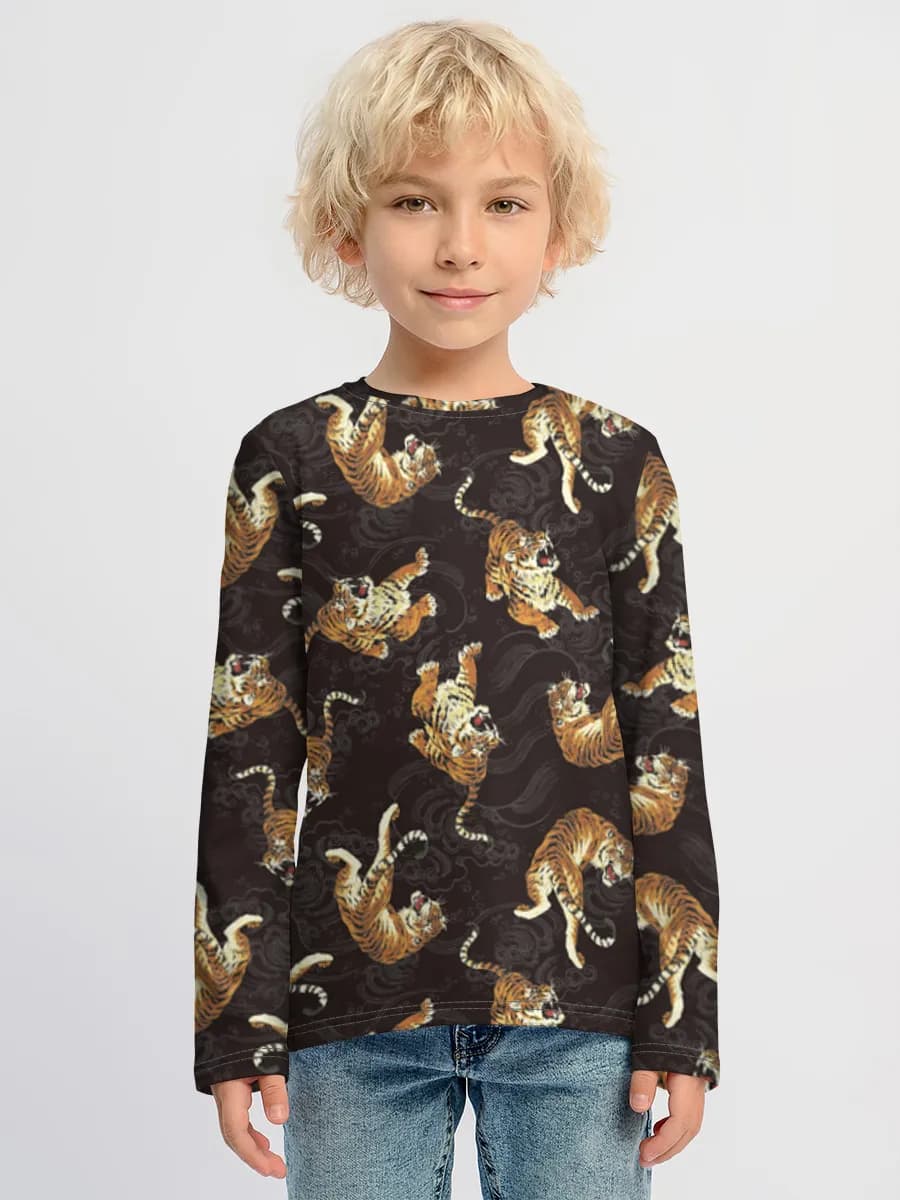 T-shirt manches longues coton garçon