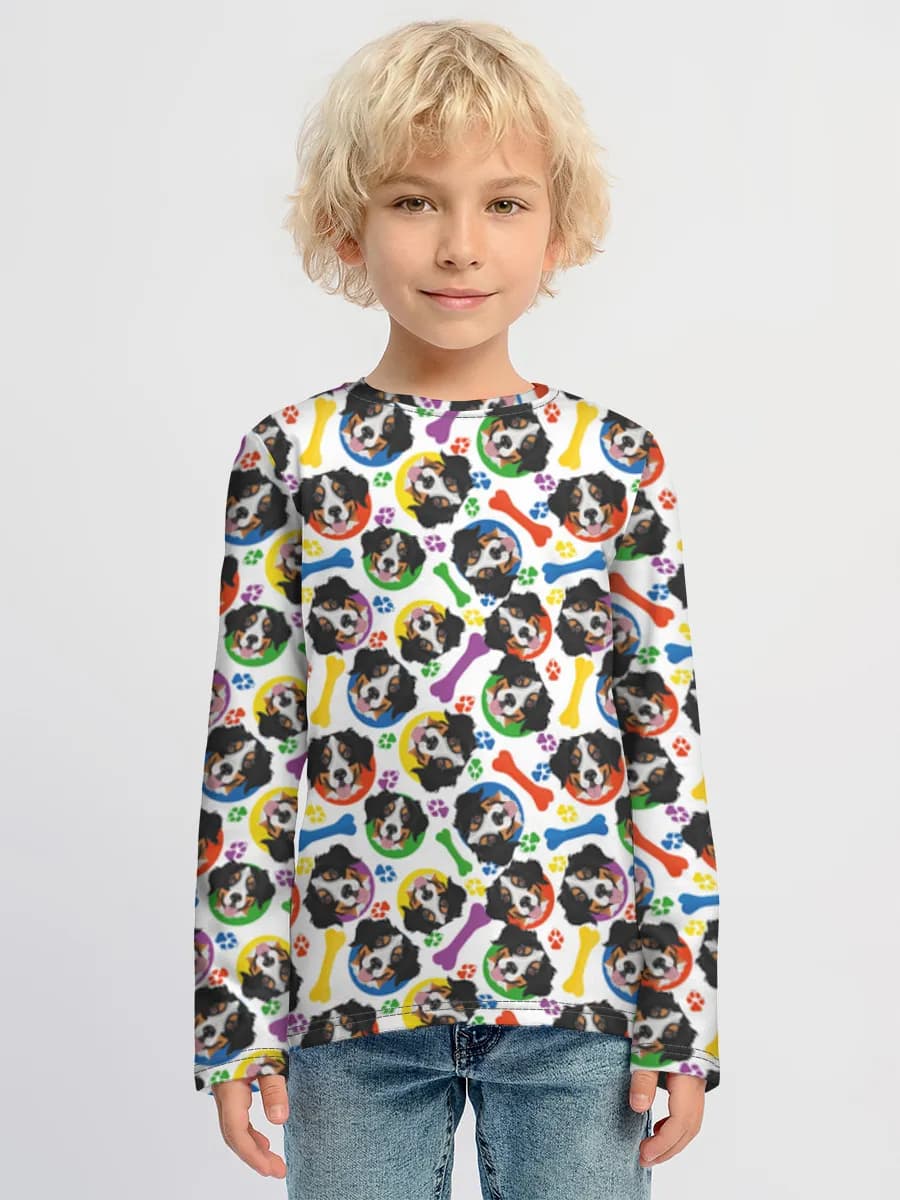 T-shirt manches longues coton garçon