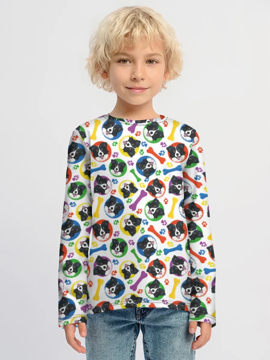 Camiseta Manga Larga de Algodón Niño