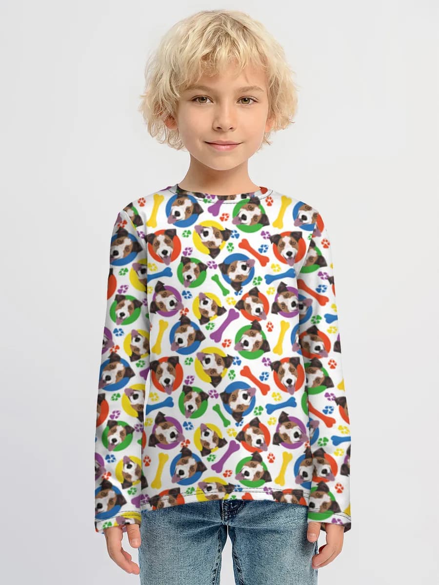 Camiseta Manga Larga de Algodón Niño