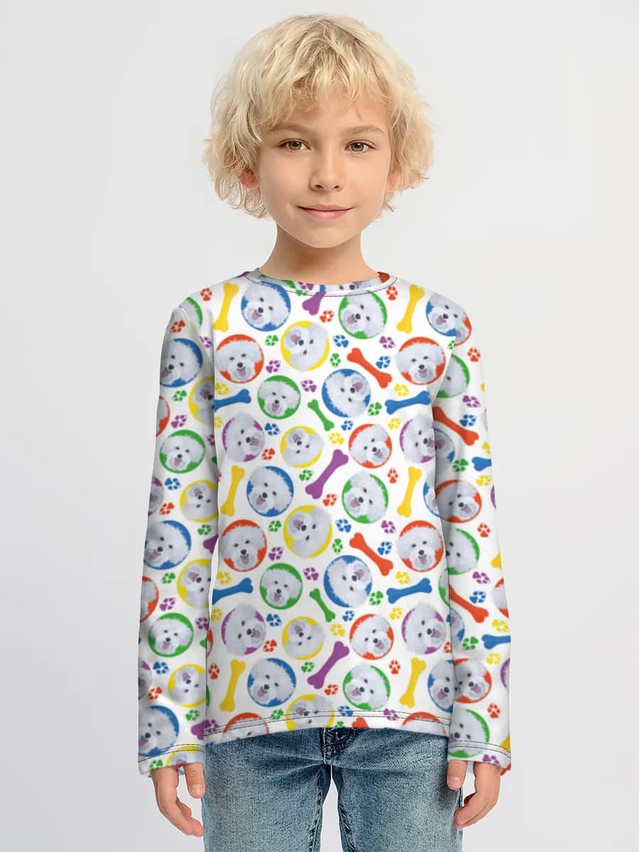 Baumwoll-Langarmshirt Jungen