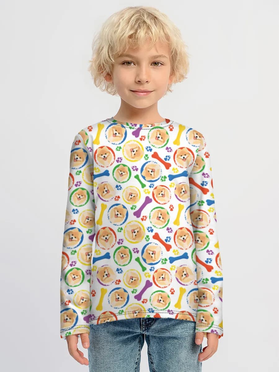 Camiseta Manga Larga de Algodón Niño